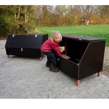 Udendørs opbevaringskasse billede