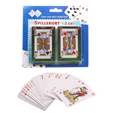 SPILLEKORT 2-PKK. billede