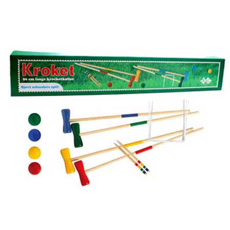 KROCKETSPIL 90 CM 4 PERS billede